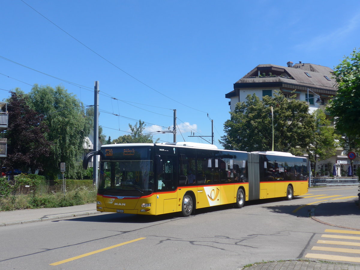 (218'743) - PostAuto Zrich - Nr. 316/ZH 780'681 - MAN am 18. Juli 2020 beim Bahnhof Blach
