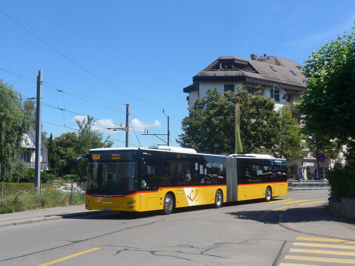 (218'745) - PostAuto Zrich - Nr. 361/ZH 780'779 - MAN am 18. Juli 2020 beim Bahnhof Blach