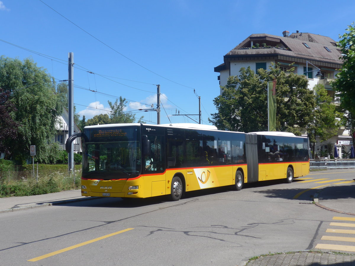 (218'754) - PostAuto Zrich - Nr. 262/ZH 408'389 - MAN am 18. Juli 2020 beim Bahnhof Blach