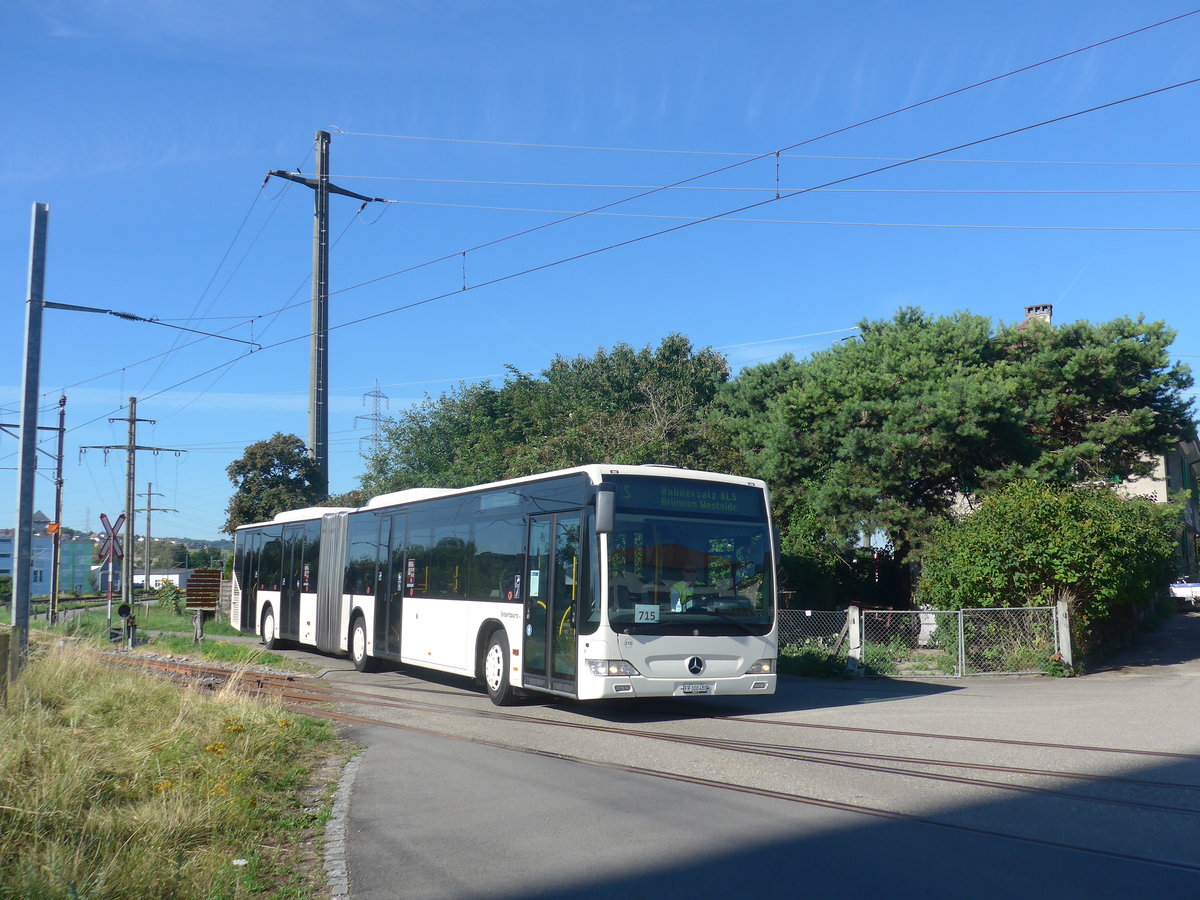 (218'817) - Intertours, Domdidier - Nr. 210/FR 300'480 - Mercedes (ex STI Thun Nr. 134) am 19. Juli 2020 beim Bahnhof Kerzers