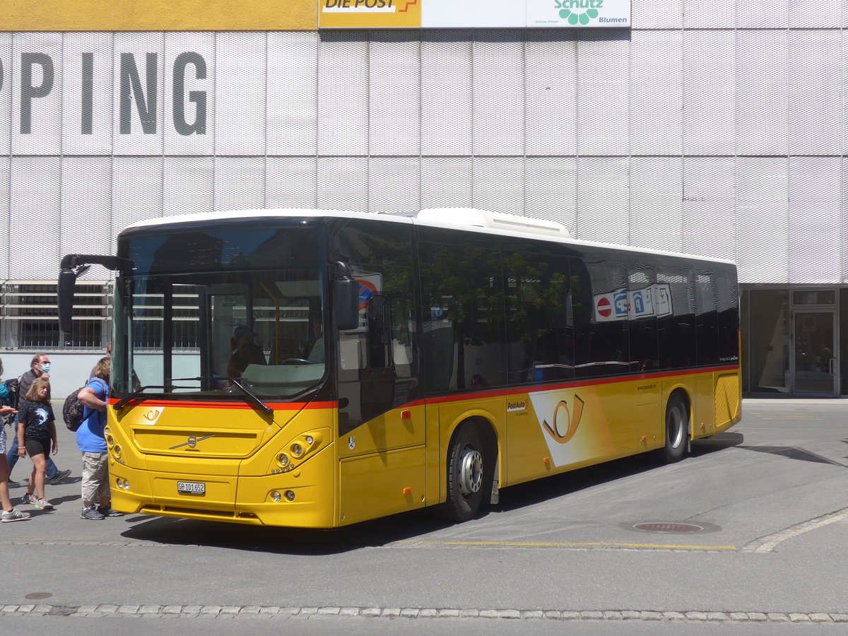 (218'895) - PostAuto Graubnden - GR 101'652 - Volvo am 20. Juli 2020 beim Bahnhof Davos Platz