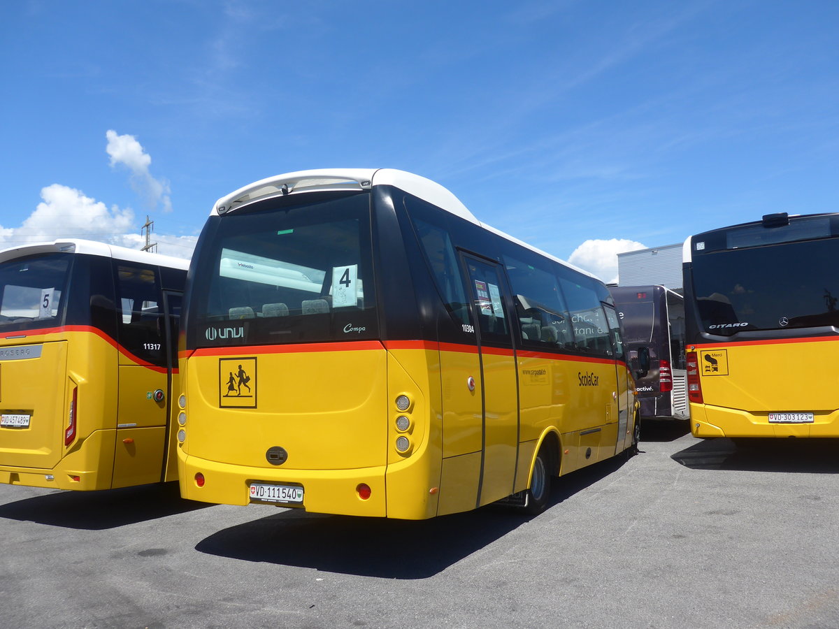 (218'996) - CarPostal Ouest - VD 111'540 - Iveco/UNVI am 25. Juli 2020 in Kerzers, Interbus