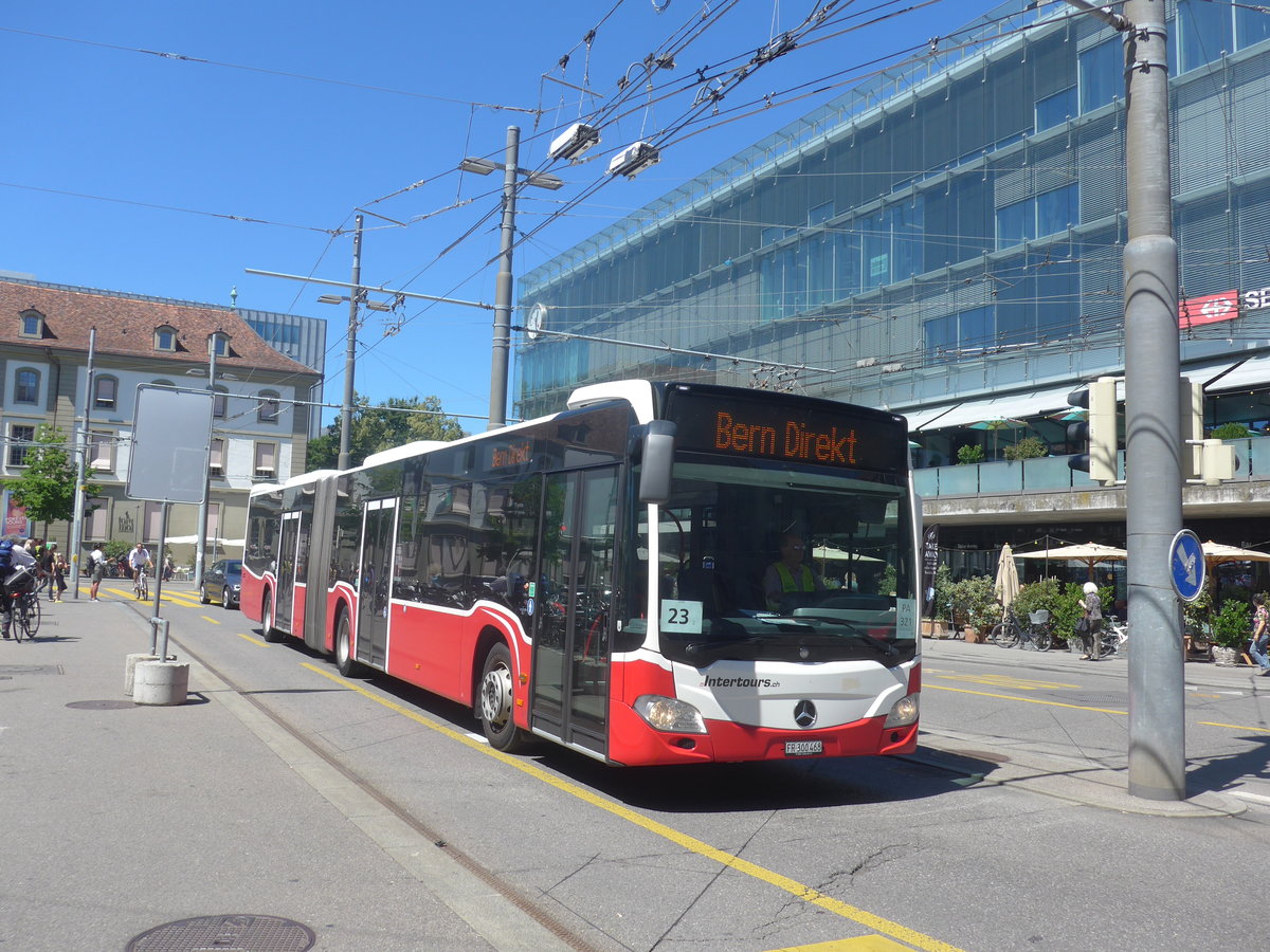 (219'206) - Intertours, Domdidier - FR 300'468 - Mercedes (ex BLT Oberwil Nr. 99; ex Gschwindl, A-Wien Nr. 8413) am 27. Juli 2020 beim Bahnhof Bern