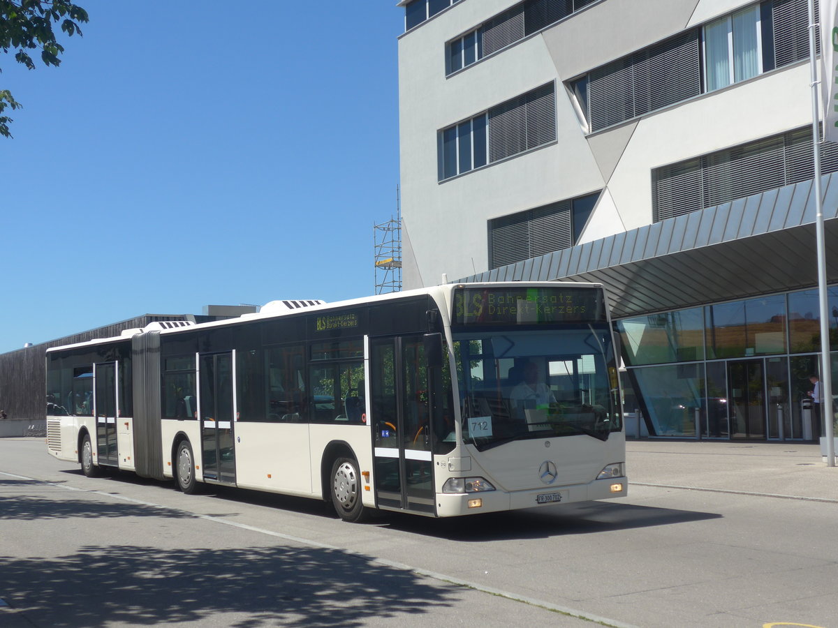 (219'215) - Interbus, Yverdon - Nr. 212/FR 300'702 - Mercedes (ex BSU Solothurn Nr. 41) am 27. Juli 2020 beim Bahnhof Bern Brnnen Westside