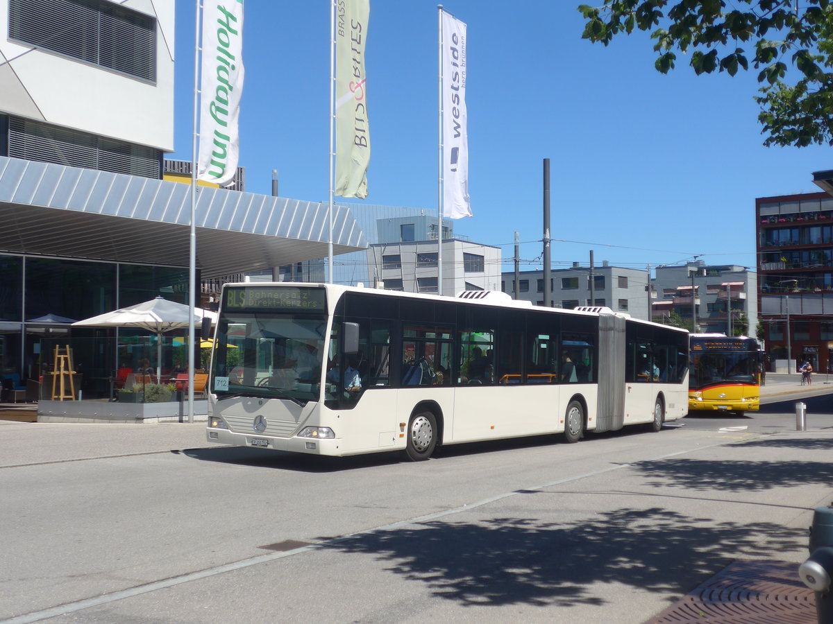 (219'220) - Interbus, Yverdon - Nr. 212/FR 300'702 - Mercedes (ex BSU Solothurn Nr. 41) am 27. Juli 2020 beim Bahnhof Bern Brnnen Westside