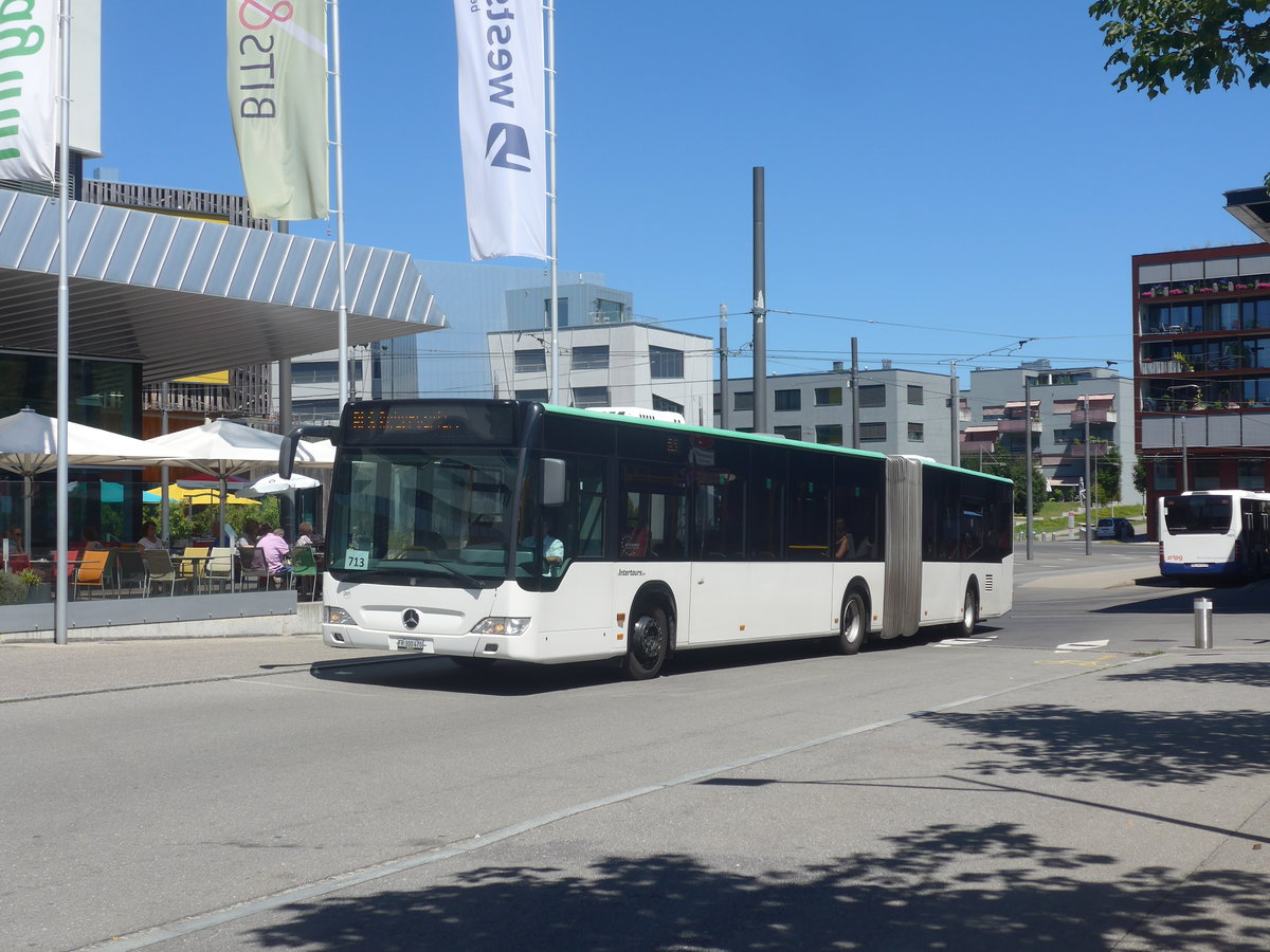 (219'235) - Intertours, Domdidier - Nr. 207/FR 300'470 - Mercedes (ex Zeretzke, D-Castrop-Rauxel Nr. 43) am 27. Juli 2020 beim Bahnhof Bern Brnnen Westside