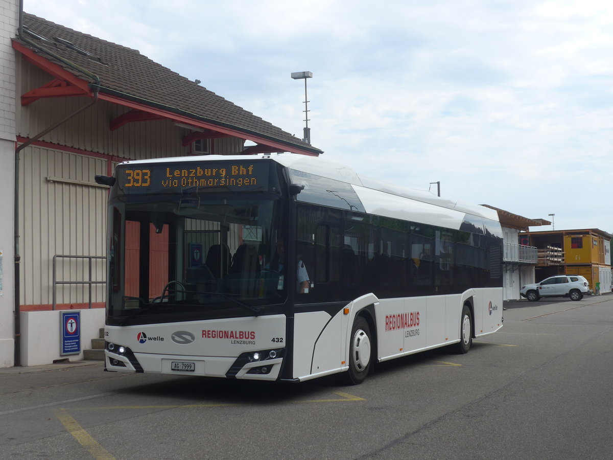 (219'325) - Knecht, Windisch - Nr. 432/AG 7999 - Solaris am 2. August 2020 beim Bahnhof Mgenwil (ohne Aussenspiegel!)