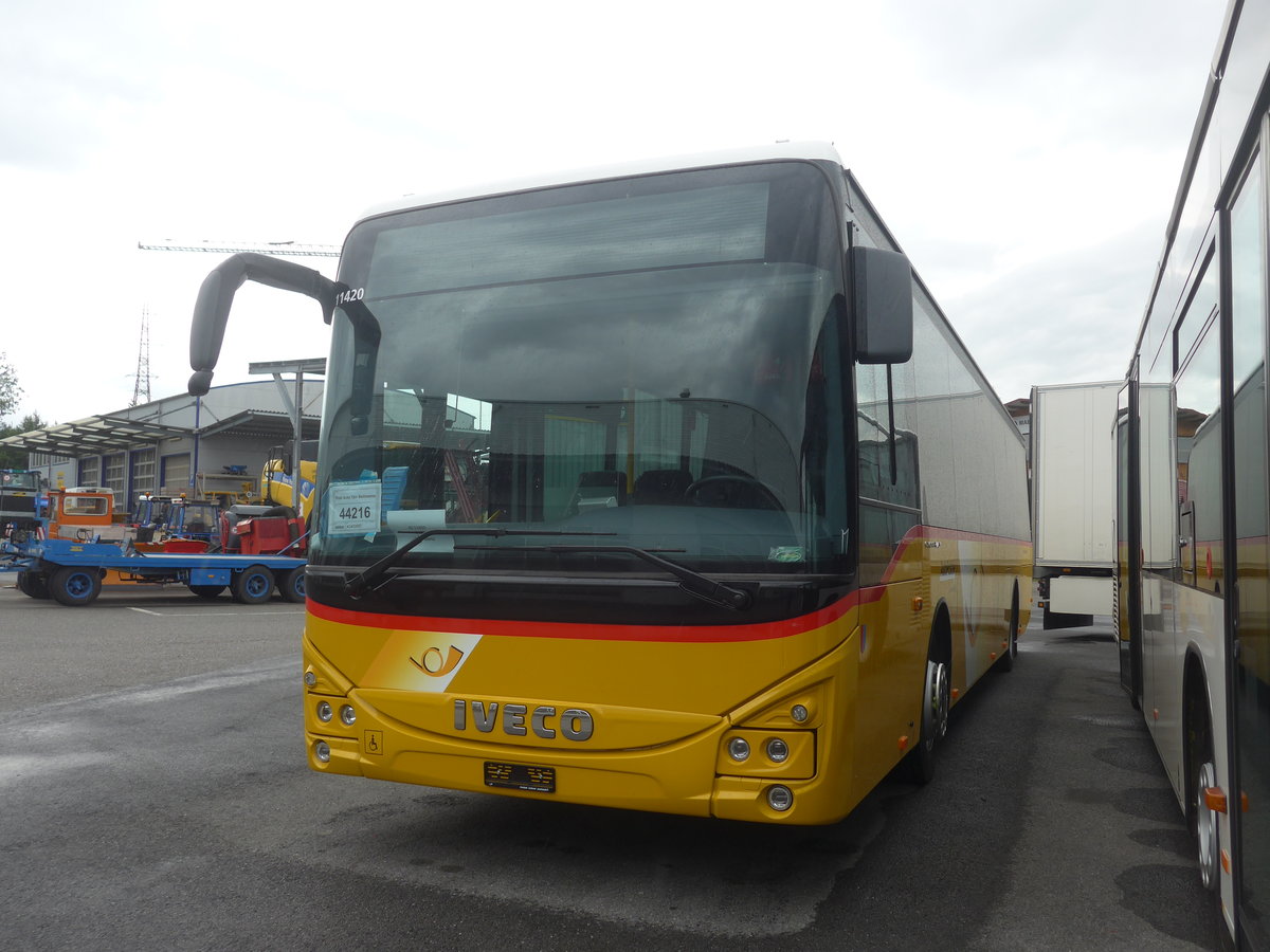 (219'387) - AutoPostale Ticino - PID 11'420 - Iveco am 2. August 2020 in Kerzers, Interbus