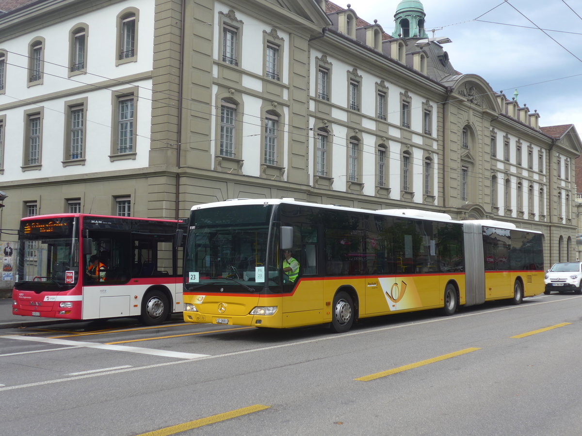 (219'416) - PostAuto Ostschweiz - SZ 58'001 - Mercedes (ex Kistler, Reichenburg) am 2. August 2020 beim Bahnhof Bern