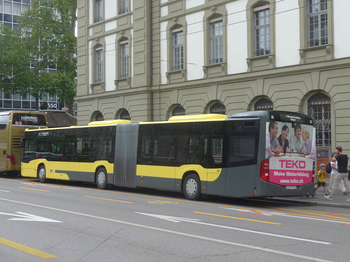 (219'435) - STI Thun - Nr. 702/BE 555'702 - Mercedes am 2. August 2020 beim Bahnhof Bern
