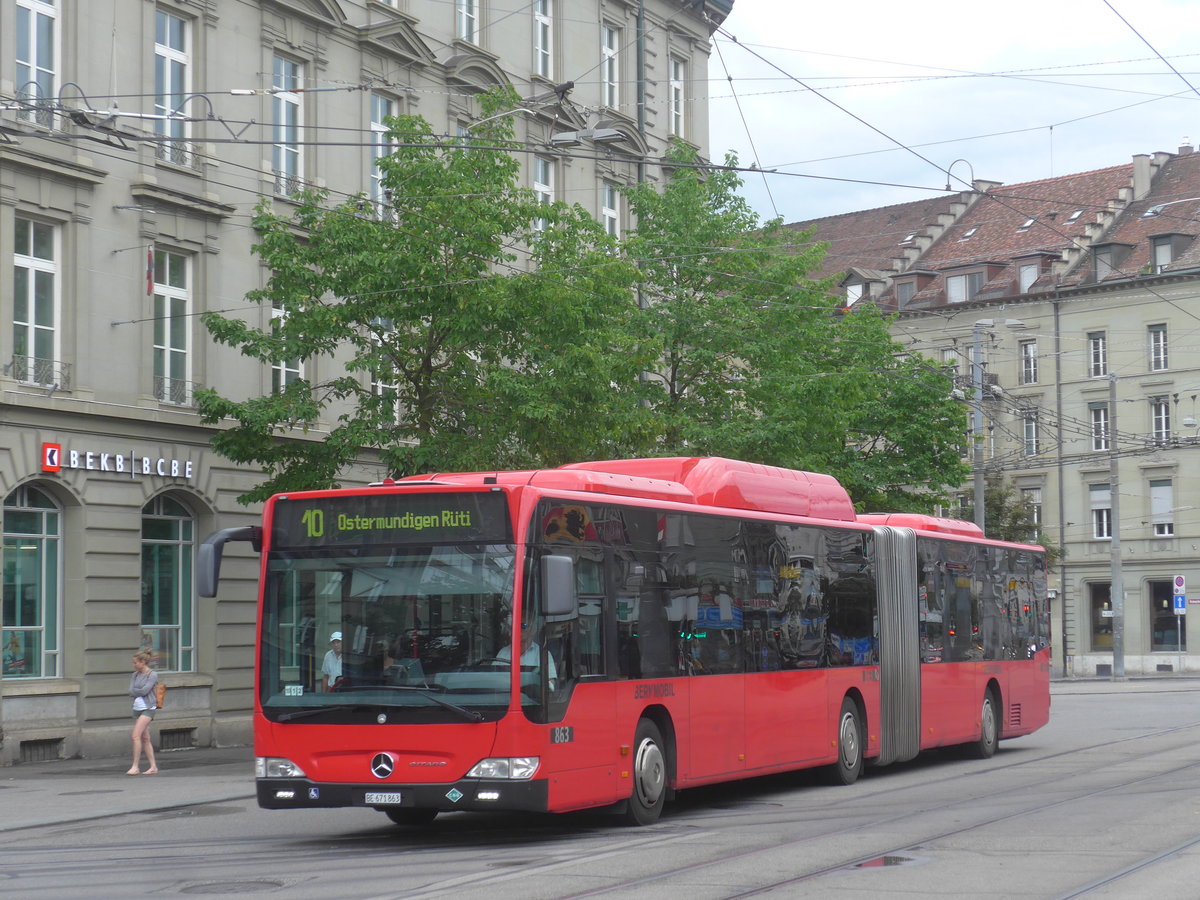 (219'449) - Bernmobil, Bern - Nr. 863/BE 671'863 - Mercedes am 2. August 2020 beim Bahnhof Bern
