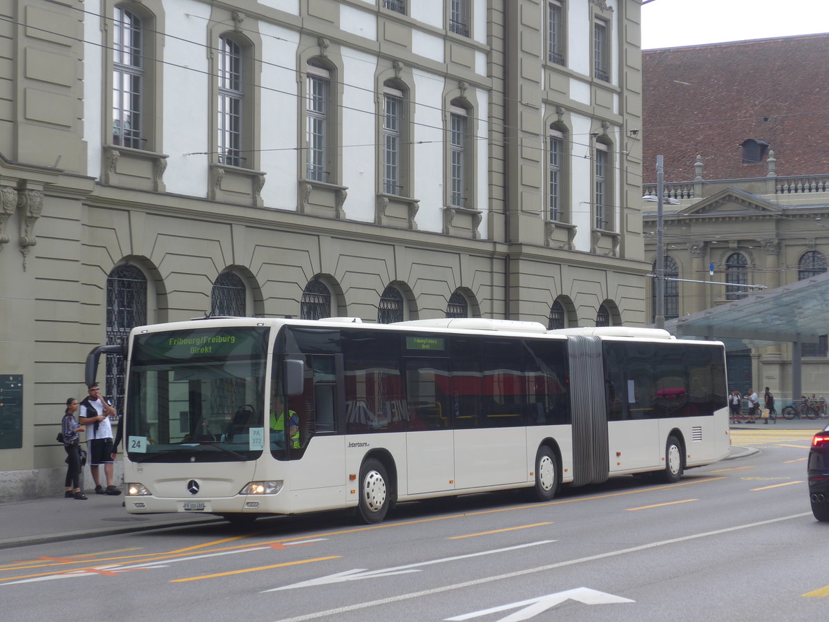 (219'457) - Intertours, Domdidier - Nr. 210/FR 300'480 - Mercedes (ex STI Thun Nr. 134) am 2. August 2020 beim Bahnhof Bern