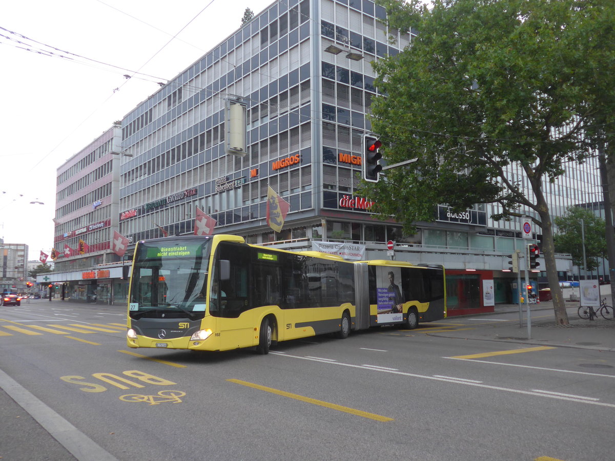 (219'470) - STI Thun - Nr. 168/BE 752'168 - Mercedes am 2. August 2020 beim Bahnhof Bern