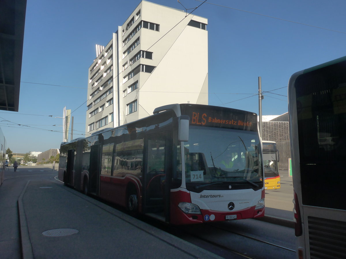 (219'523) - Intertours, Domdidier - FR 300'461 - Mercedes (ex Gschwindl, A-Wien Nr. 8408) am 9. August 2020 beim Bahnhof Bern Brnnen Westside