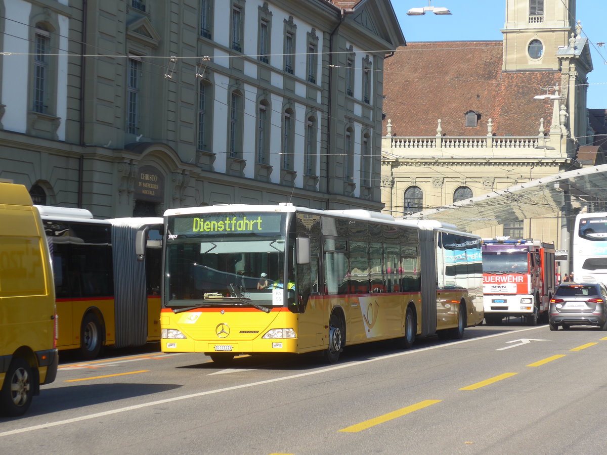(219'634) - PostAuto Ostschweiz - TG 177'219 - Mercedes (ex Eurobus, Arbon Nr. 9) am 9. August 2020 beim Bahnhof Bern
