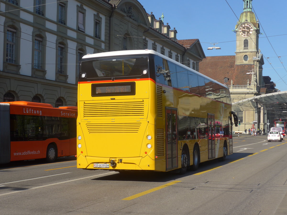 (219'640) - PostAuto Ostschweiz - SG 443'910 - Alexander Dennis am 9. August 2020 beim Bahnhof Bern