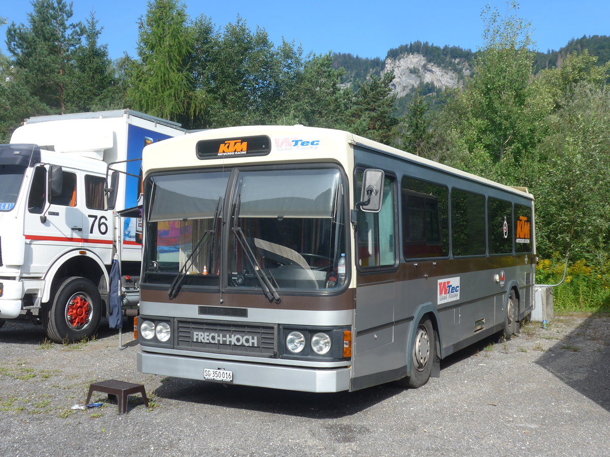 (219'718) - Mattmann, Wattwil - SG 350'016 - Mercedes/FHS am 16. August 2020 in Grsch, Bergbahnen