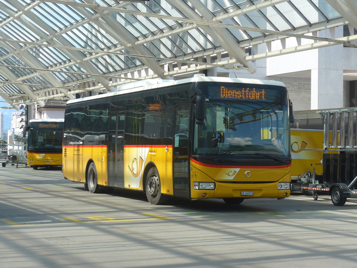 (219'753) - PostAuto Graubnden - GR 168'876 - Irisbus am 16. August 2020 in Chur, Postautostation