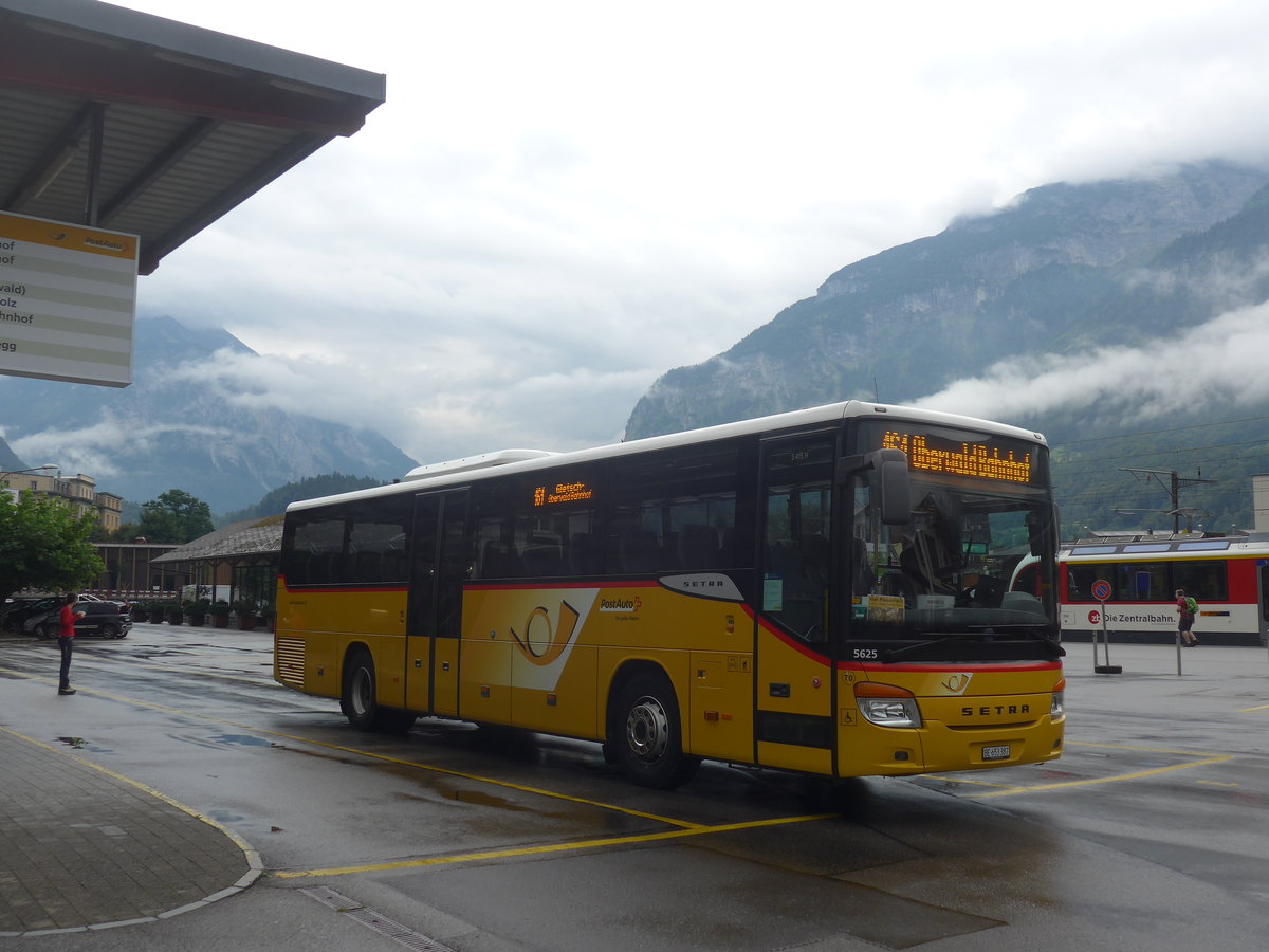 (219'867) - PostAuto Bern - Nr. 70/BE 653'387 - Setra am 22. August 2020 in Meiringen, Postautostation