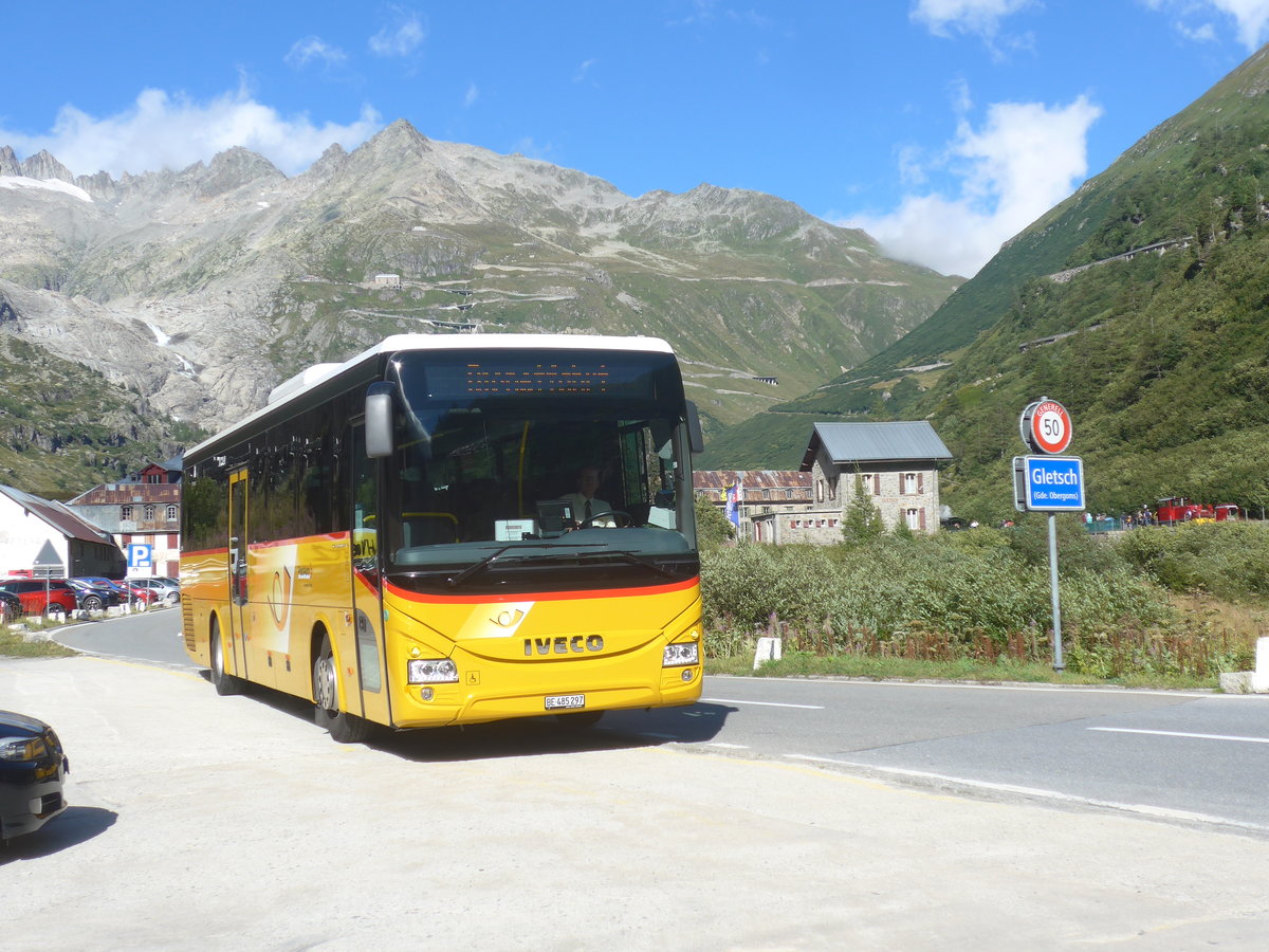 (219'984) - PostAuto Bern - BE 485'297 - Iveco am 22. August 2020 in Gletsch