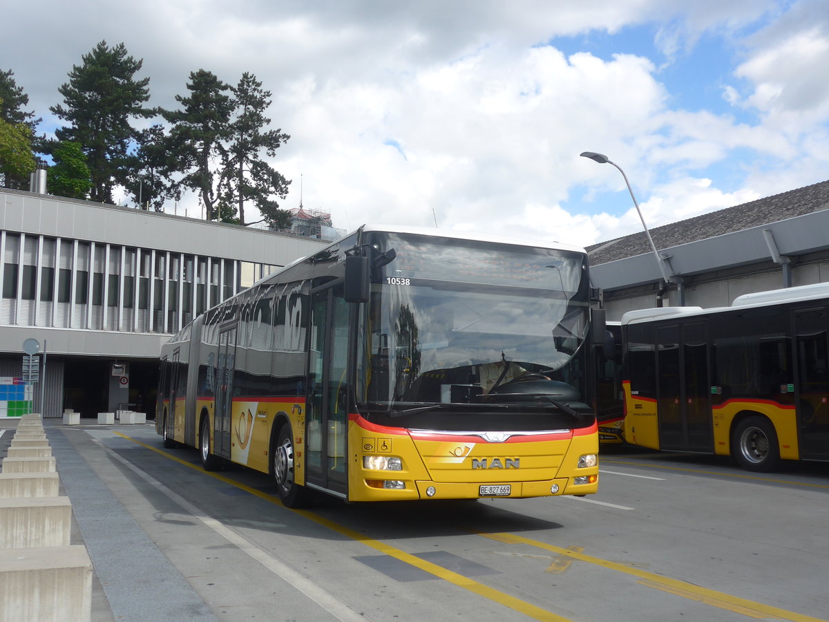 (220'068) - PostAuto Bern - Nr. 669/BE 827'669 - MAN am 23. August 2020 in Bern, Postautostation