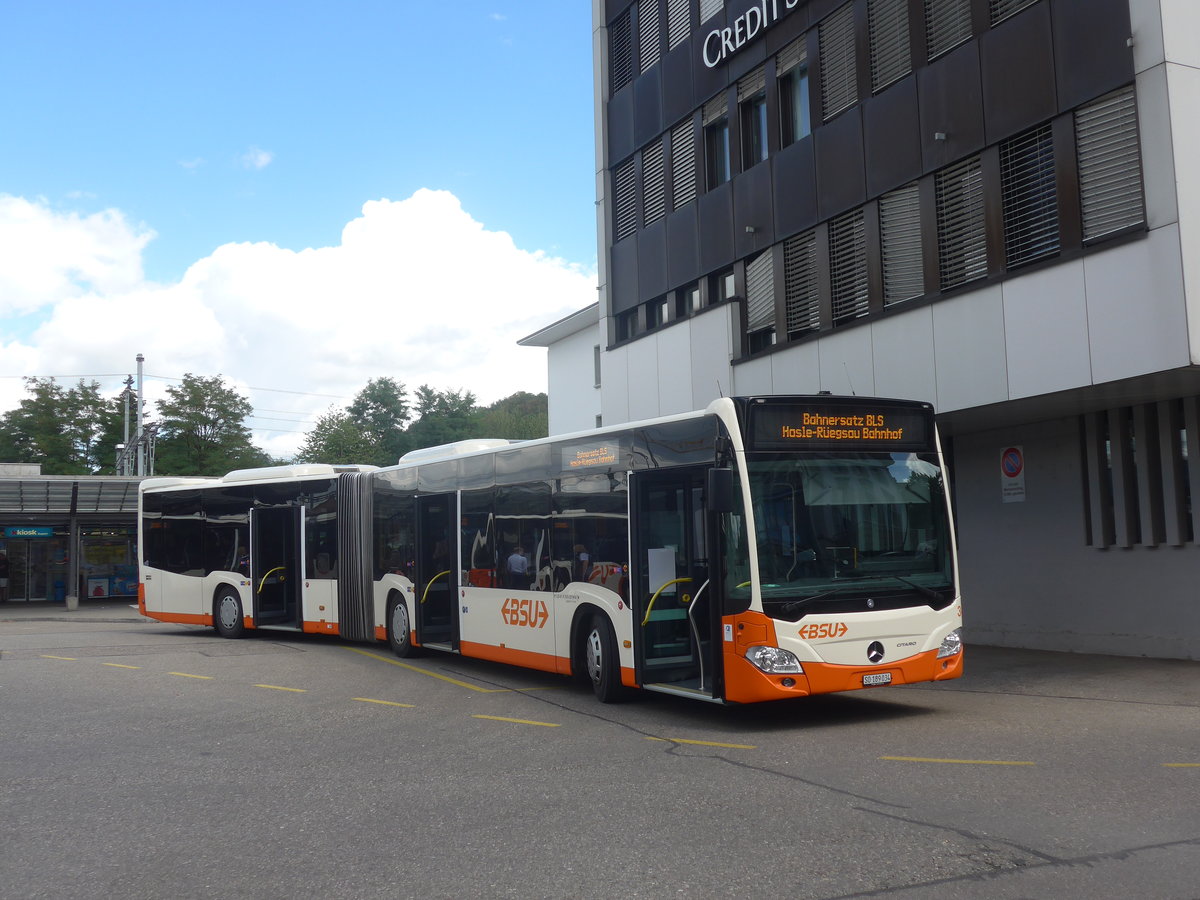 (220'074) - BSU Solothurn - Nr. 34/SO 189'034 - Mercedes am 23. August 2020 beim Bahnhof Burgdorf