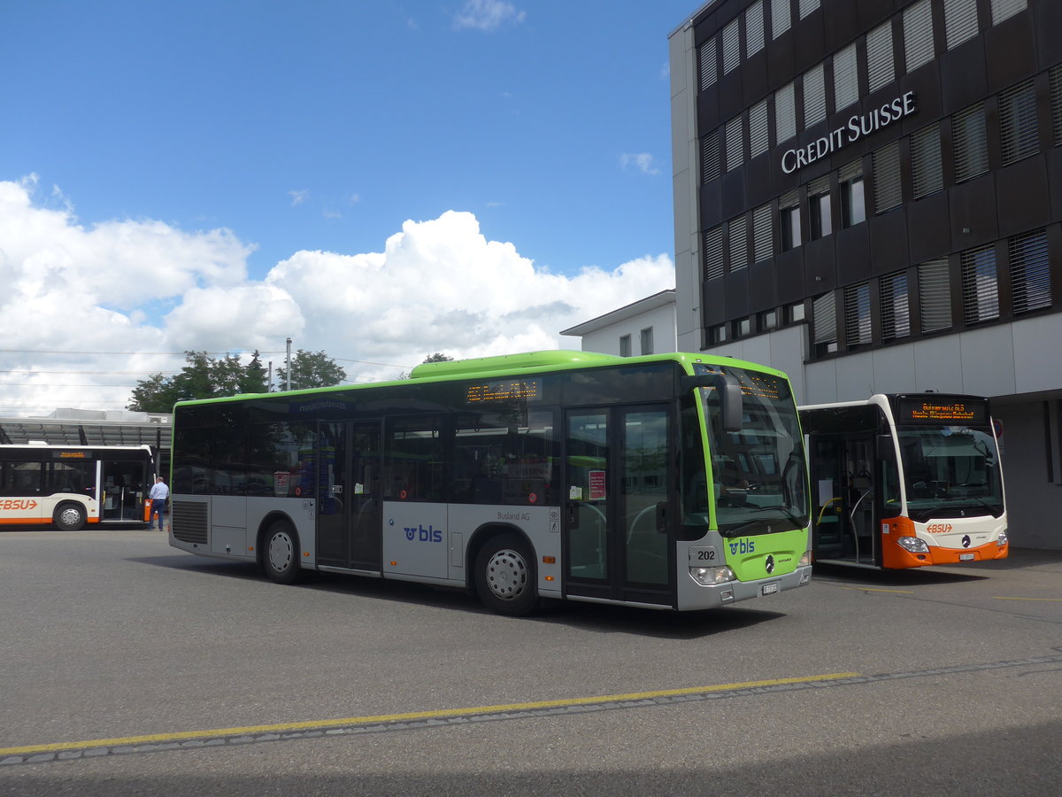(220'075) - Busland, Burgdorf - Nr. 202/BE 737'202 - Mercedes am 23. August 2020 beim Bahnhof Burgdorf