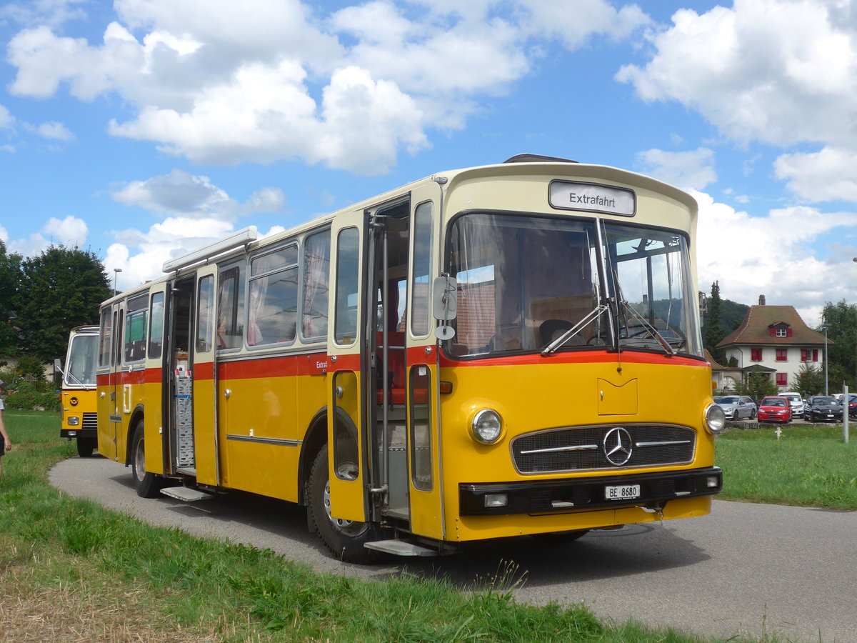 (220'148) - Schweizer, Schliern - BE 8680 - Mercedes/R&J (ex SBE Mettleneggen, Wattenwil; ex Frommelt, FL-Vaduz) am 23. August 2020 in Wynigen, Landi