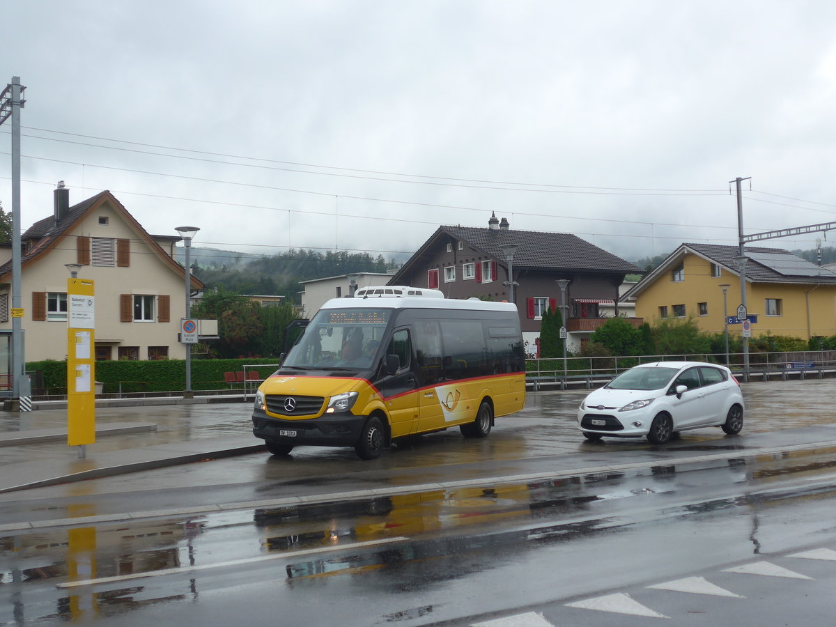 (220'183) - PostAuto Zentralschweiz - Nr. 8/OW 10'314 - Mercedes (ex Dillier, Sarnen Nr. 8) am 29. August 2020 beim Bahnhof Sarnen