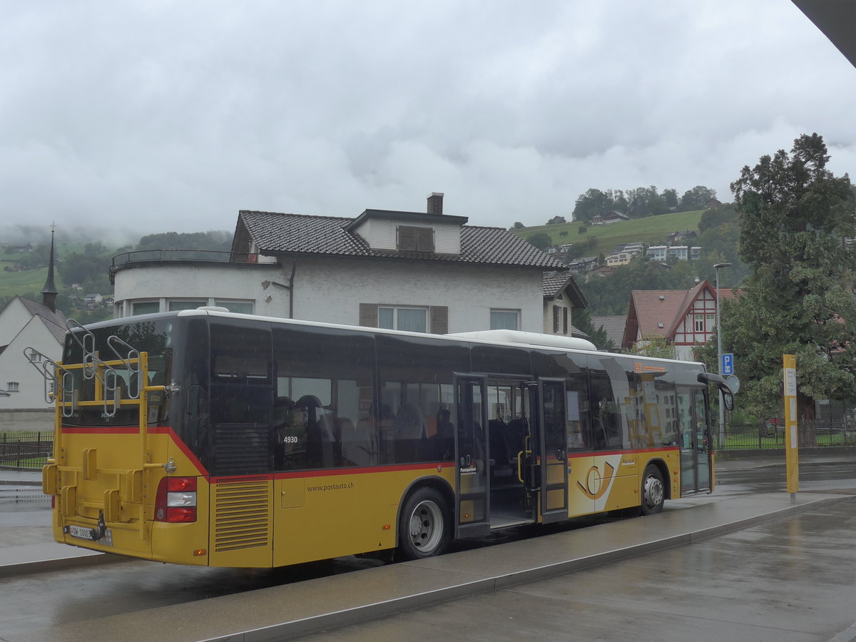(220'197) - PostAuto Zentralschweiz - Nr. 6/OW 10'003 - MAN (ex Dillier, Sarnen Nr. 6) am 29. August 2020 beim Bahnhof Sarnen