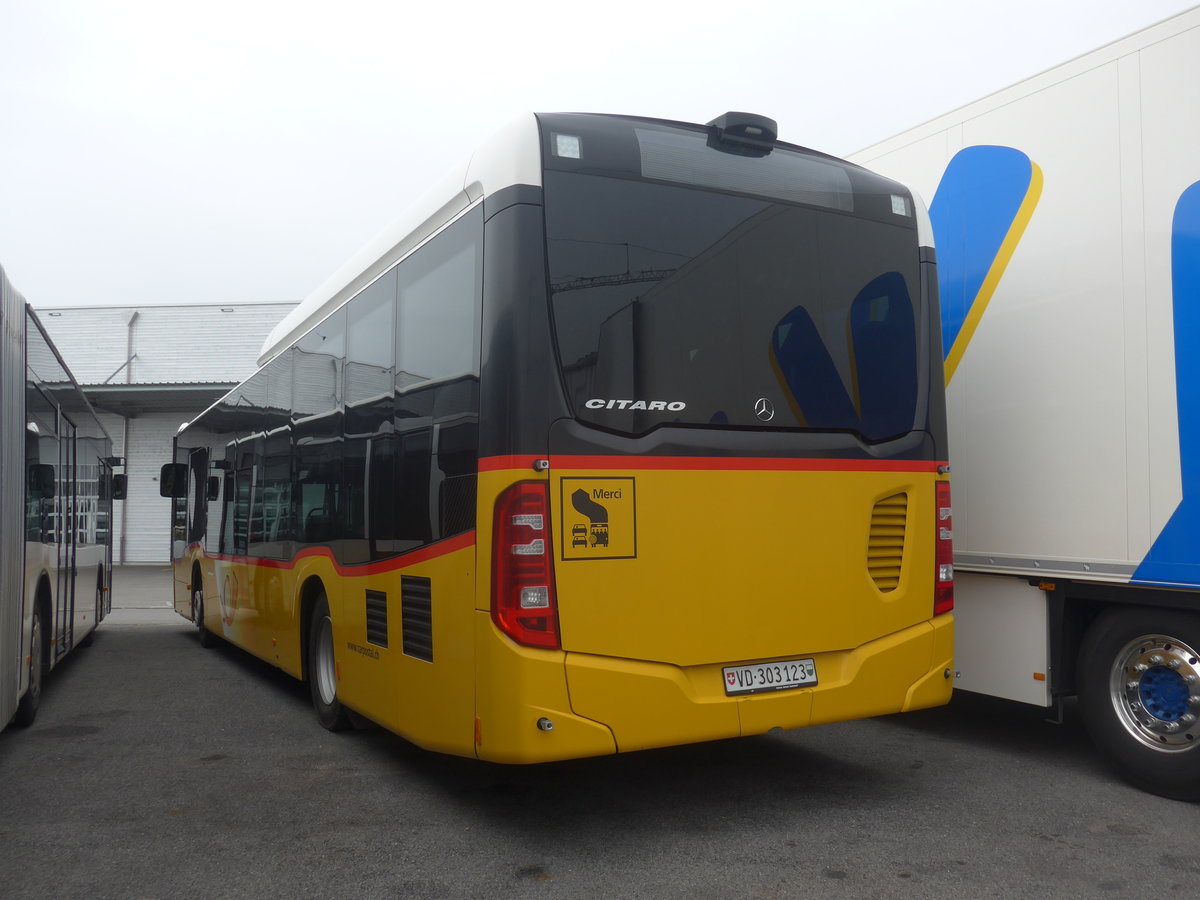 (220'239) - CarPostal Ouest - VD 303'123 - Mercedes (ex Rossier, Lussy) am 29. August 2020 in Kerzers, Interbus