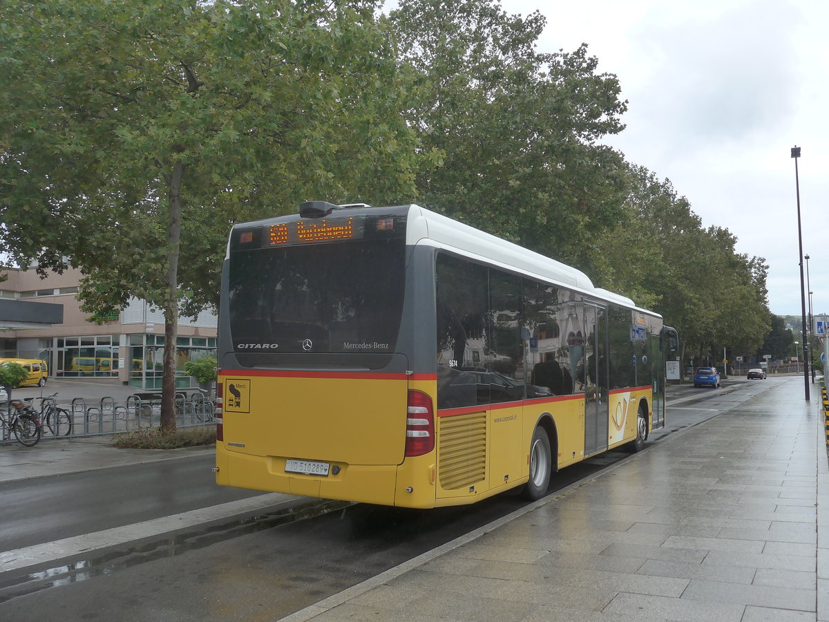 (220'327) - CarPostal Ouest - VD 510'289 - Mercedes am 30. August 2020 beim Bahnhof Yverdon