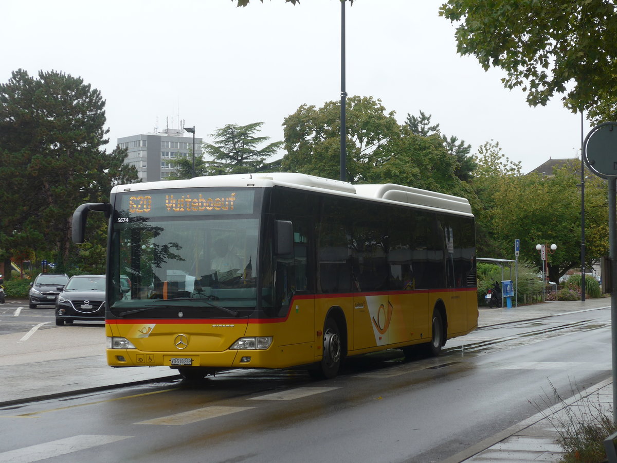 (220'328) - CarPostal Ouest - VD 510'289 - Mercedes am 30. August 2020 beim Bahnhof Yverdon