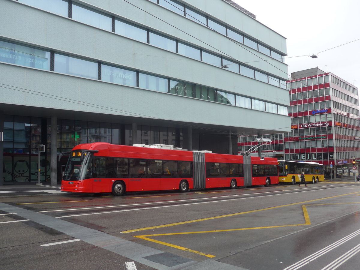(220'336) - Bernmobil, Bern - Nr. 54 - Hess/Hess Doppelgelenktrolleybus am 30. August 2020 in Bern, Schanzenstrasse