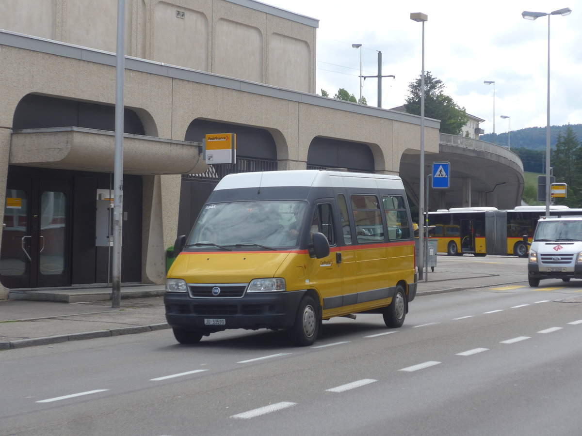 (220'387) - CarPostal Ouest - JU 33'590 - Fiat am 31. August 2020 beim Bahnhof Porrentruy