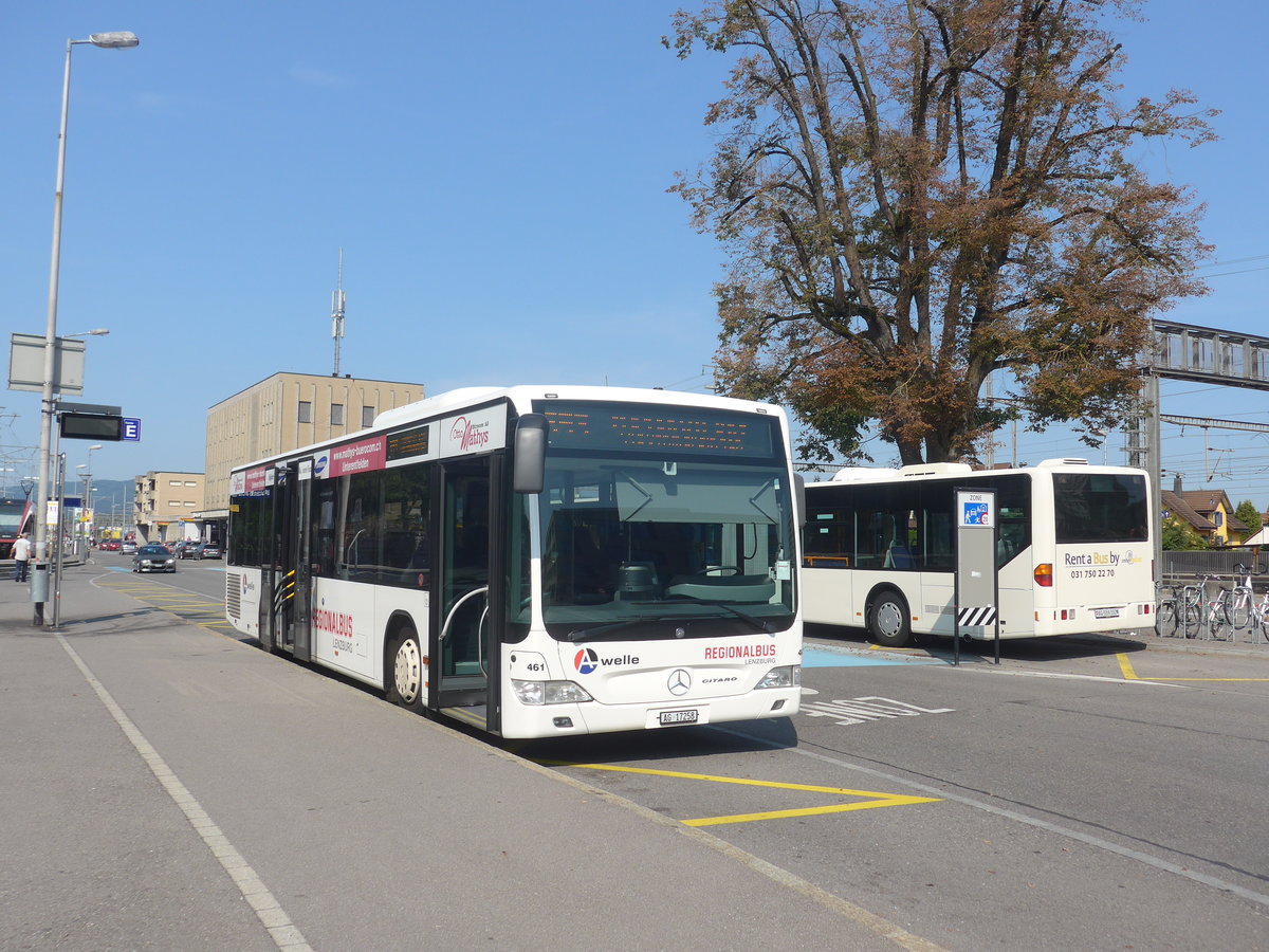 (220'736) - Knecht, Windisch - Nr. 17'258 - Mercedes am 13. September 2020 beim Bahnhof Lenzburg