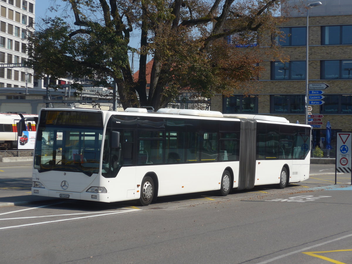 (220'764) - Welti-Furrer, Bassersdorf - Nr. 73/ZH 712'673 - Mercedes (ex Nr. 97) am 13. September 2020 beim Bahnhof Lenzburg