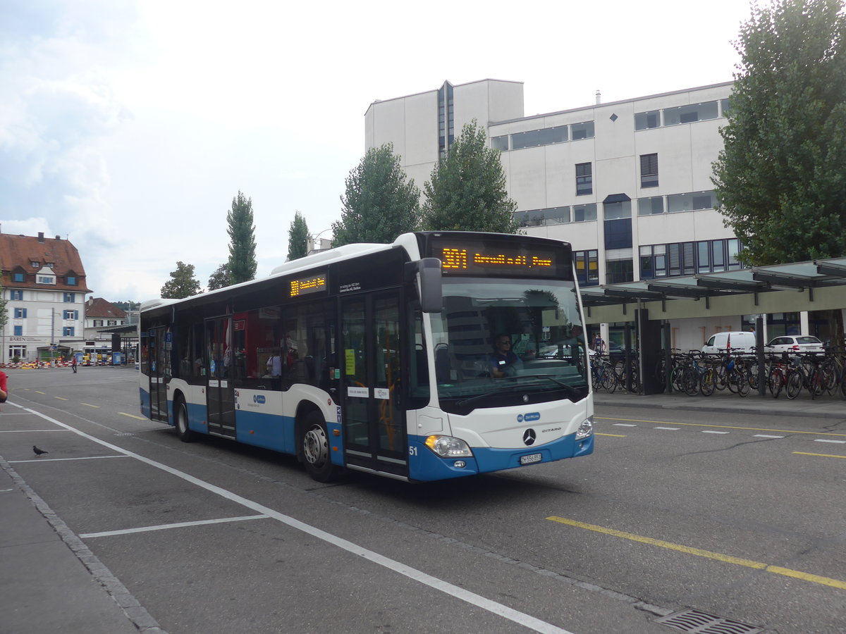 (221'011) - Limmat Bus, Dietikon - Nr. 51/ZH 556'851 - Mercedes am 22. September 2020 beim Bahnhof Dietikon