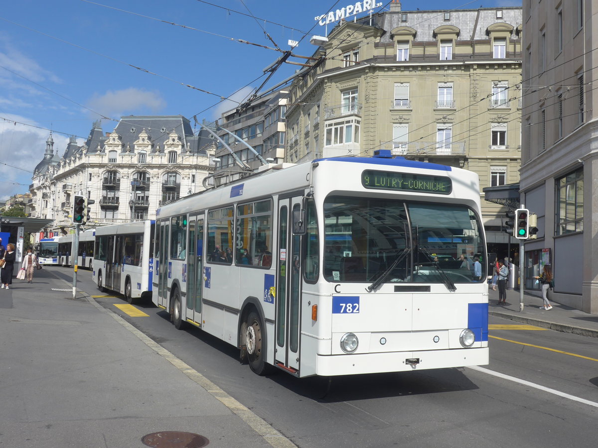 (221'092) - TL Lausanne - Nr. 782 - NAW/Lauber Trolleybus am 23. September 2020 in Lausanne, Bel-Air