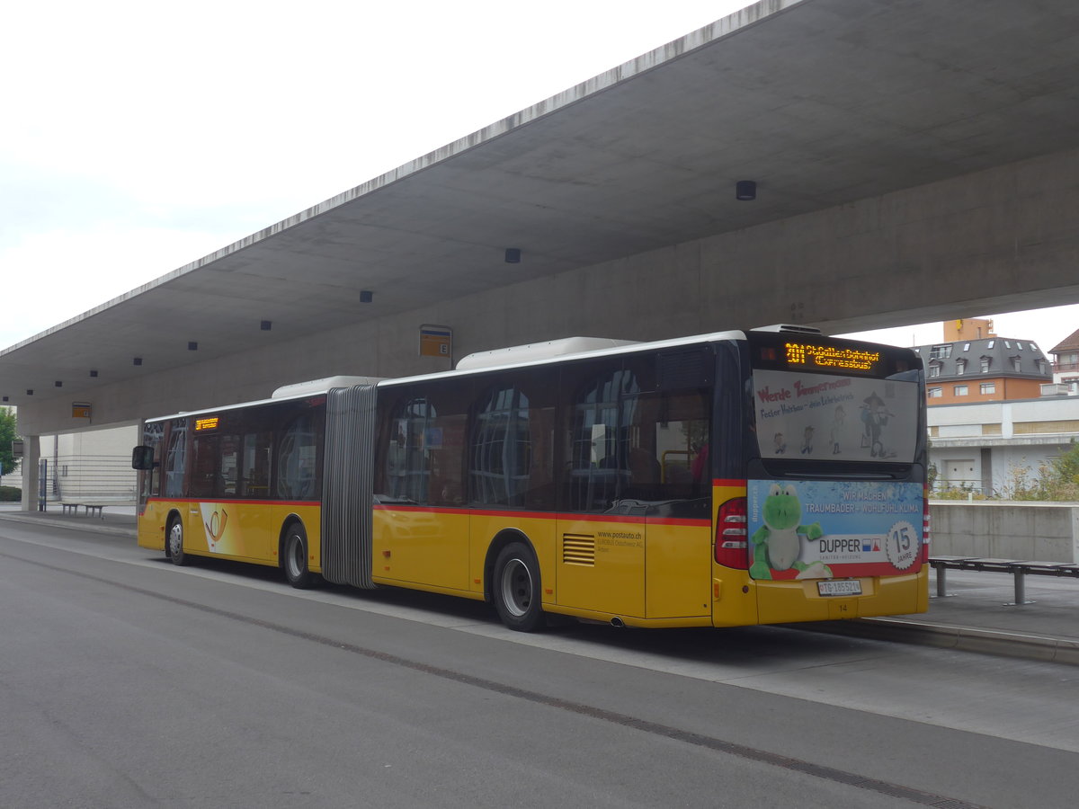 (221'147) - Eurobus, Arbon - Nr. 14/TG 185'521 - Mercedes am 24. September 2020 in Arbon, Bushof