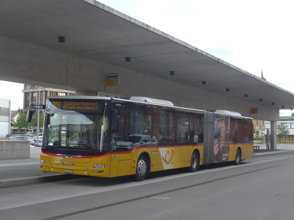 (221'159) - Eurobus, Arbon - Nr. 9/TG 67'500 - MAN am 24. September 2020 in Arbon, Bushof