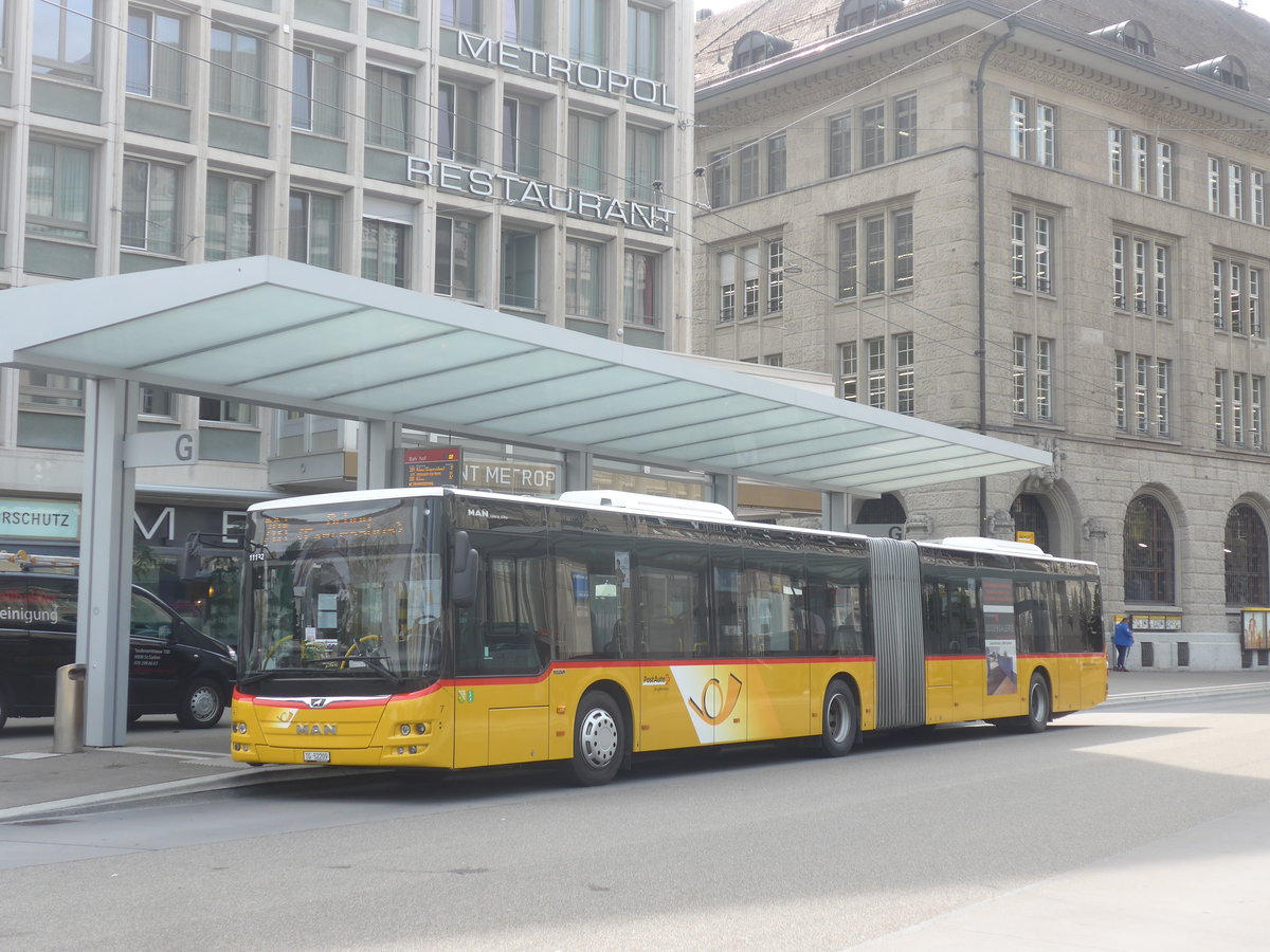 (221'233) - Eurobus, Arbon - Nr. 7/TG 52'209 - MAN am 24. September 2020 beim Bahnhof St. Gallen
