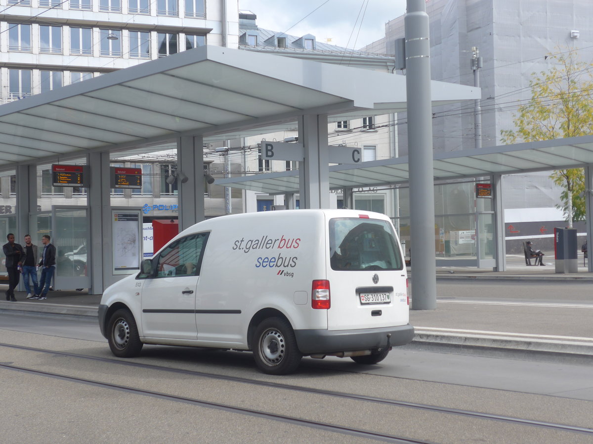 (221'238) - St. Gallerbus, St. Gallen - SG 310'137 - VW am 24. September 2020 beim Bahnhof St. Gallen