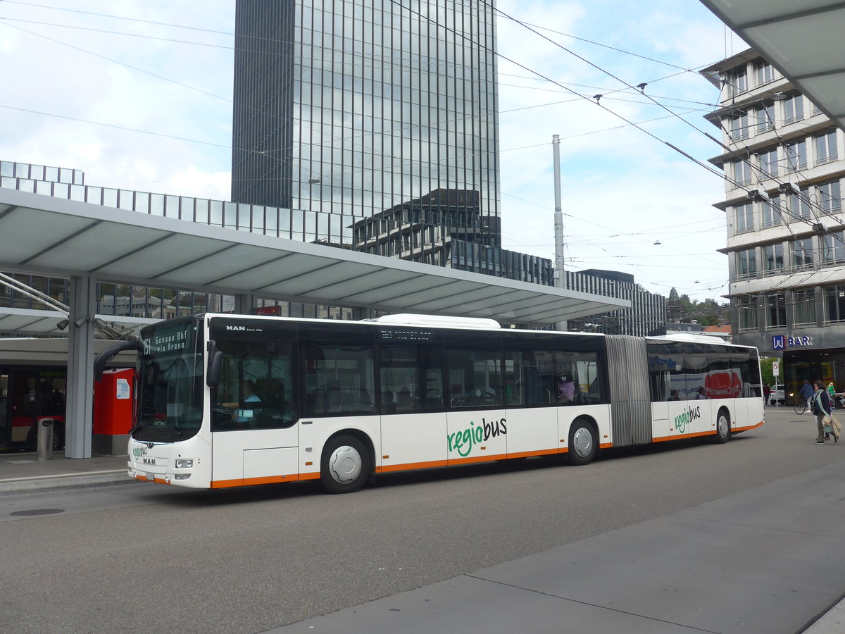 (221'255) - Regiobus, Gossau - Nr. 54/SG 451'154 - MAN am 24. September 2020 beim Bahnhof St. Gallen