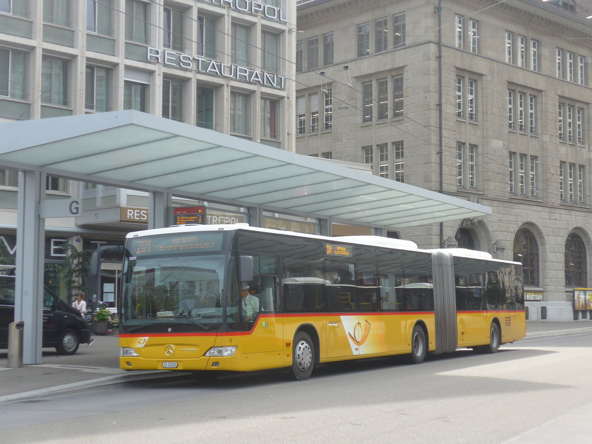 (221'269) - Eurobus, Arbon - Nr. 5/TG 52'208 - Mercedes am 24. September 2020 beim Bahnhof St. Gallen