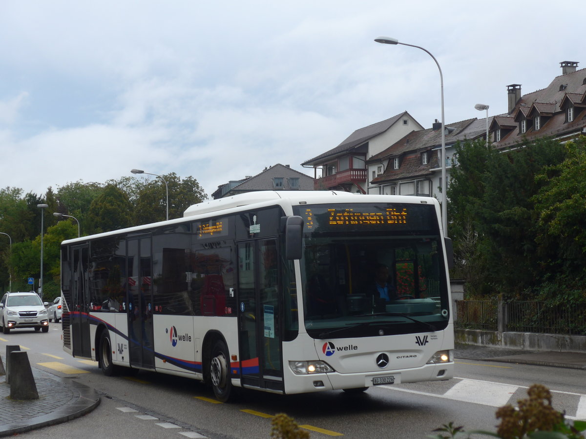 (221'337) - Limmat Bus, Dietikon - AG 330'226 - Mercedes am 25. September 2020 beim Bahnhof Zofingen
