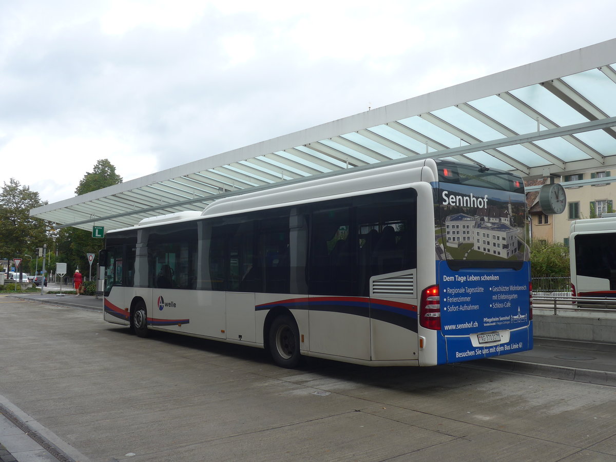 (221'362) - Limmat Bus, Dietikon - AG 370'317 - Mercedes (ex BDWM Bremgarten Nr. 17) am 25. September 2020 beim Bahnhof Zofingen