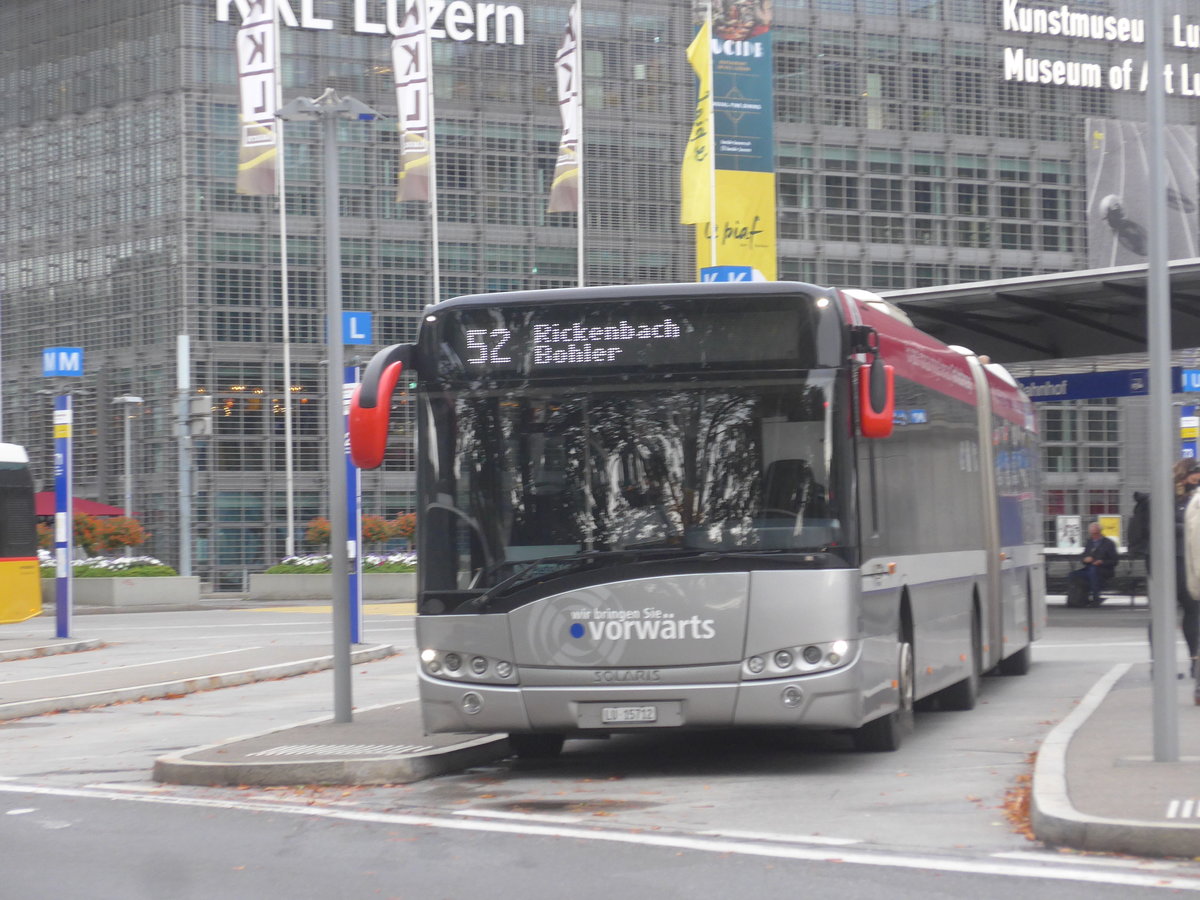(221'385) - AAGR Rothenburg - Nr. 6/LU 15'712 - Solaris am 25. September 2020 beim Bahnhof Luzern