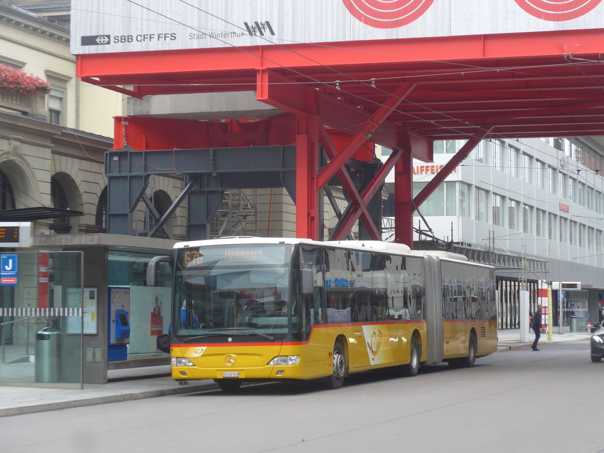 (221'720) - Moser, Flaach - Nr. 249/ZH 249'949 - Mercedes am 11. Oktober 2020 beim Hauptbahnhof Winterthur