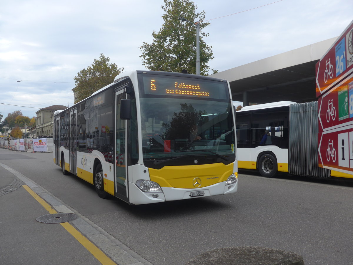 (222'190) - VBSH Schaffhausen - Nr. 4/SH 38'004 - Mercedes am 21. Oktober 2020 beim Bahnhof Schaffhausen